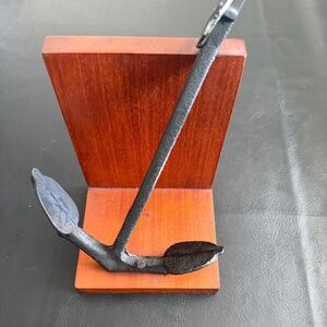 Vintage Wrought Iron Anchor Bookend Model of The Columbus Anchor